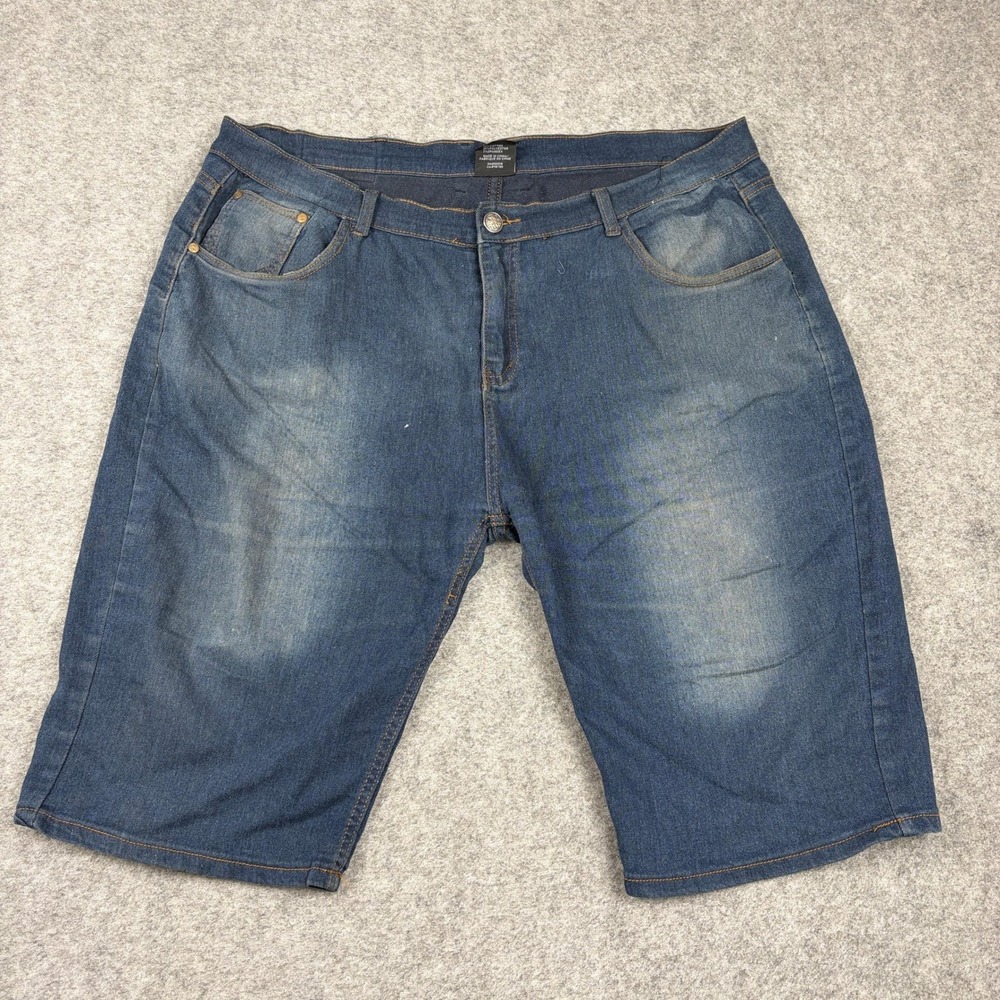 Y2K One Point One Denim Shorts Mens 38 Blue Jean Jorts Streetwear Skater Casual